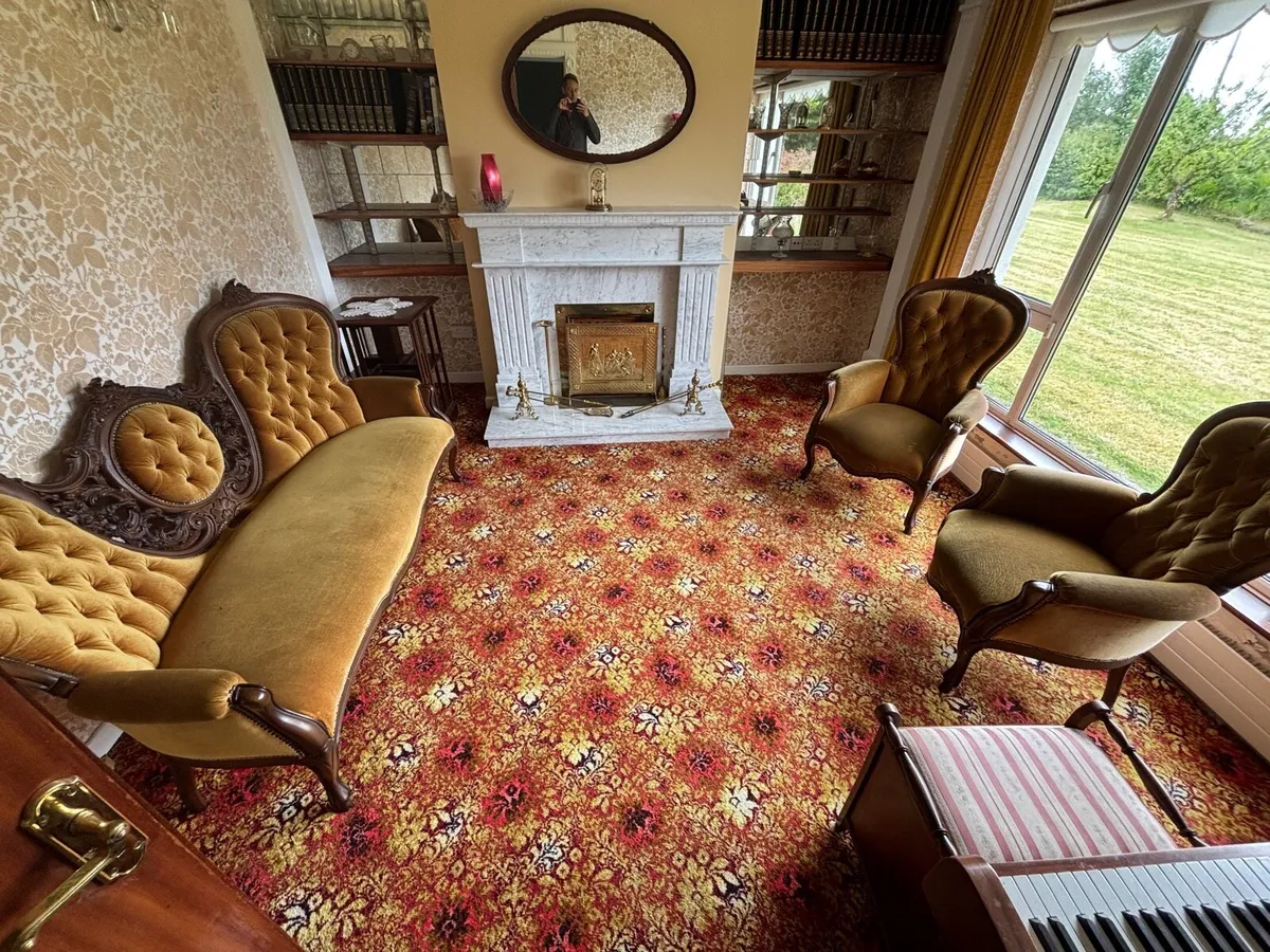 Chesterfield Suite with Velvet Upholstery