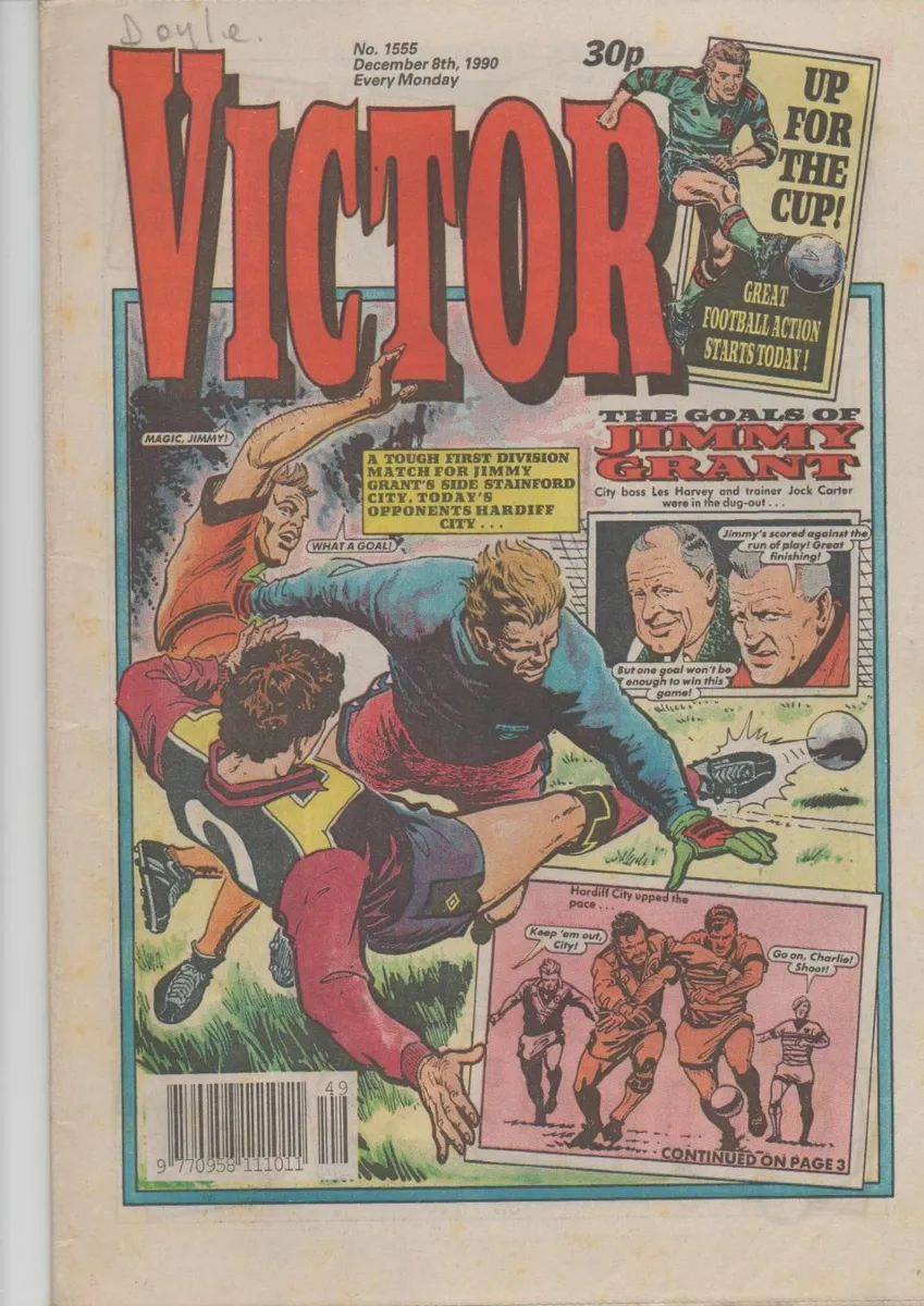 VICTOR 1555 (8TH DEC 1990) DC THOMSON UK COMIC - Image 1