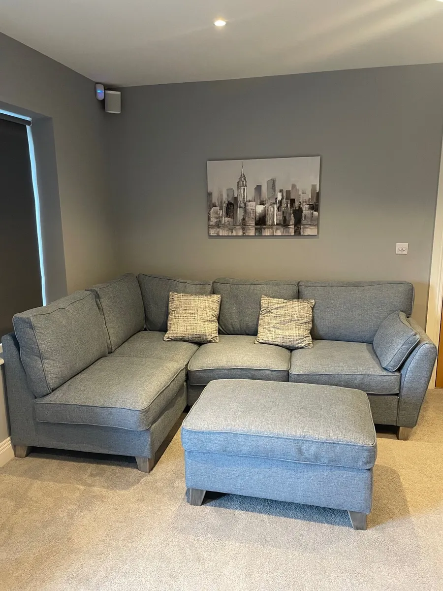 4 seater corner couch, Armchair and Footrest - Image 2