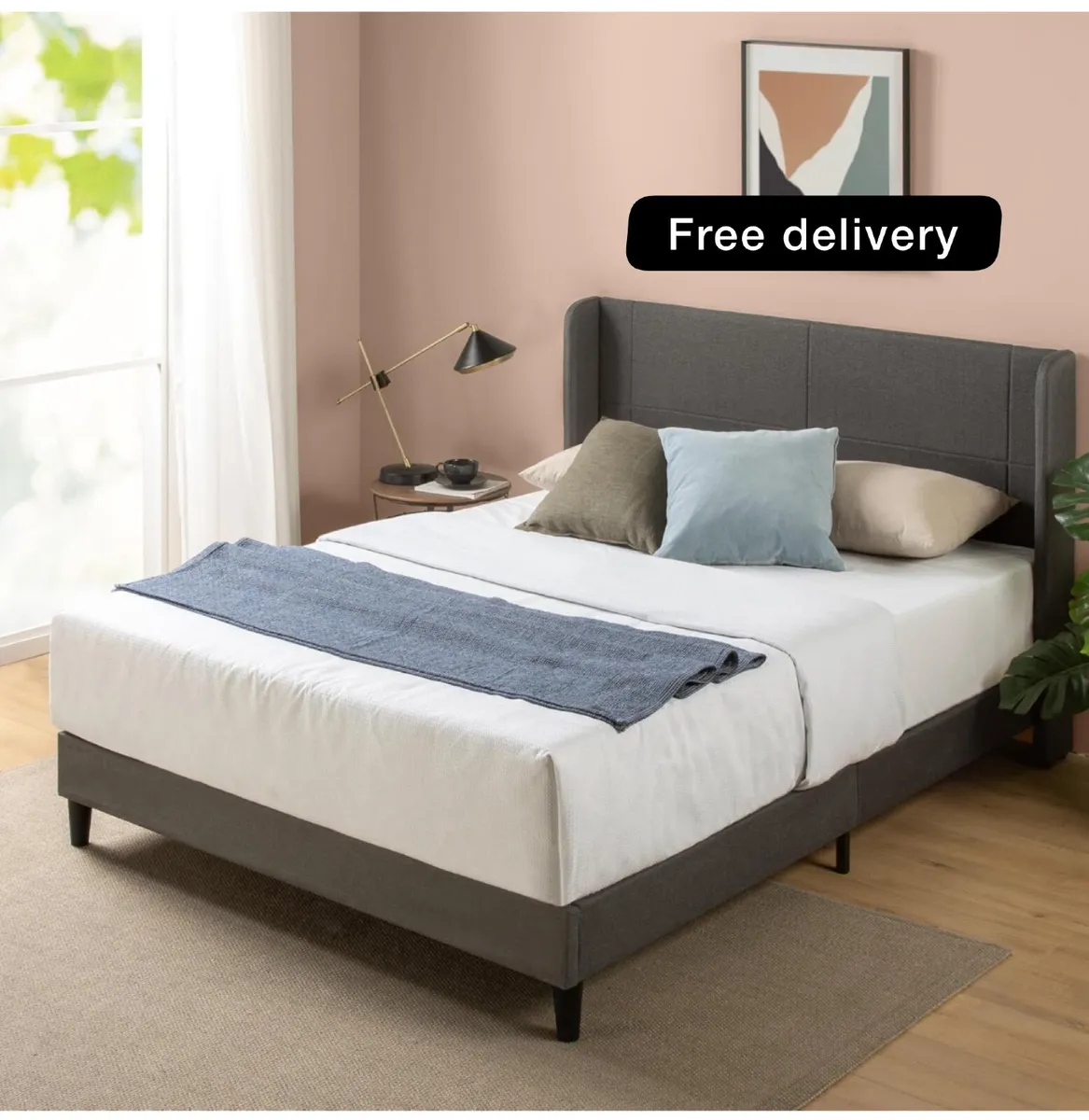 Double Bed frame  Bed 135x190 cm  25 cm Height - Image 1