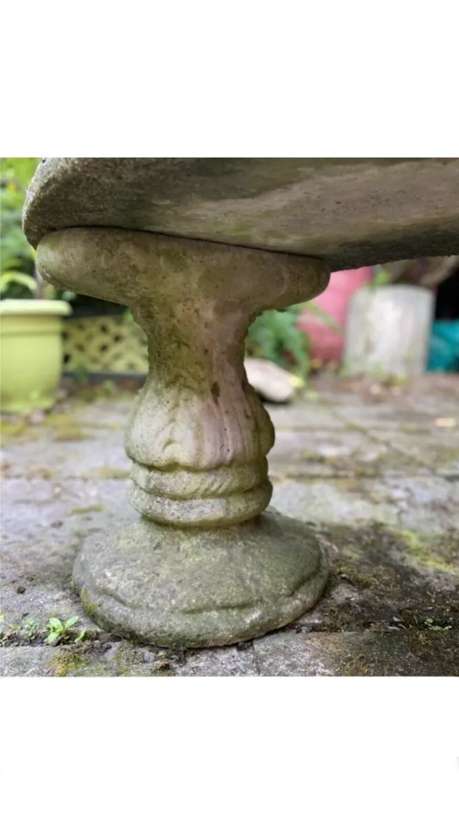 Old Stone Table & Curved Bench - Image 4