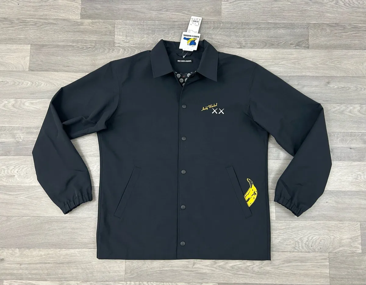 NEW Uniqlo Kaws + Warhol Coach Jacket Mens S/M - Image 3