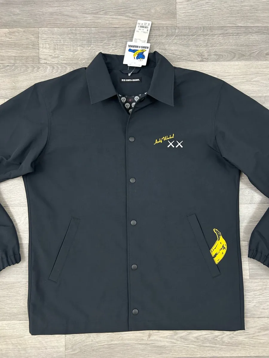 NEW Uniqlo Kaws + Warhol Coach Jacket Mens S/M - Image 4