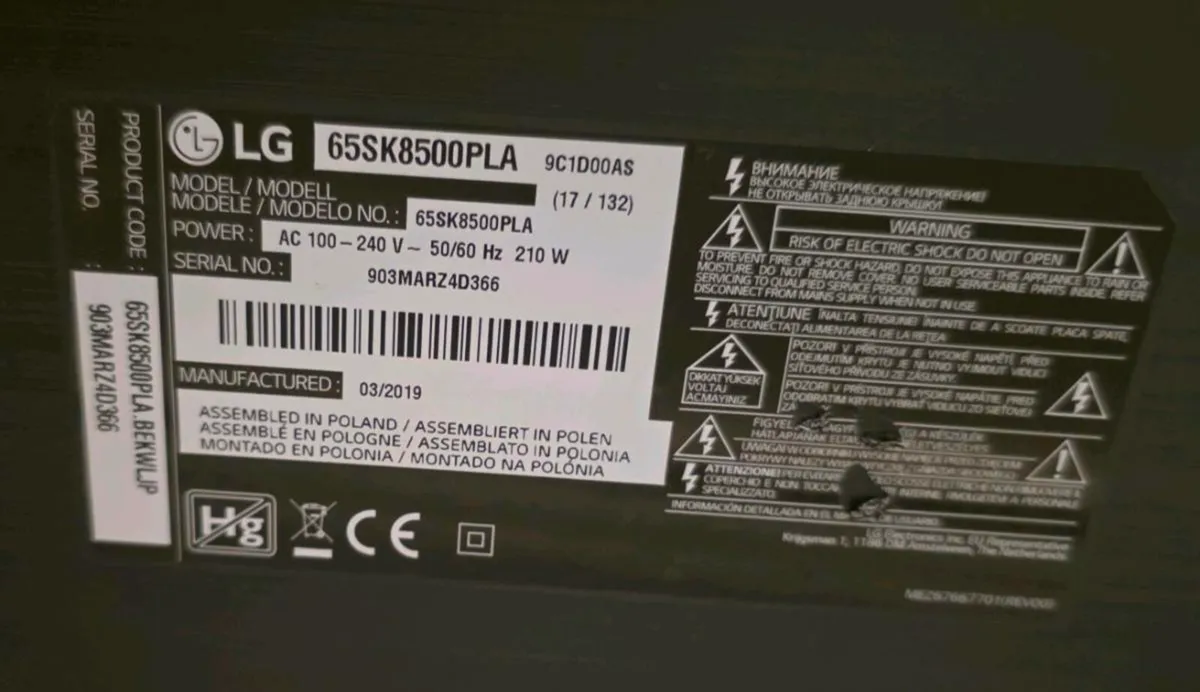 LG 65" Smart TV - Image 3