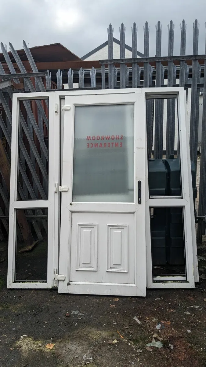 Exterior PVC Frosted Glass Doors with frames - Image 1