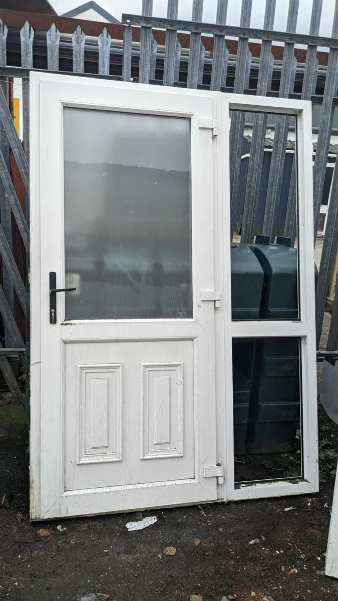 Exterior PVC Frosted Glass Doors with frames - Image 2