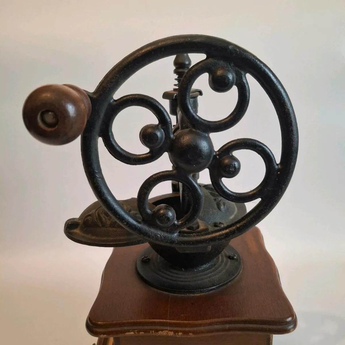 Cast Iron & Wooden Coffee Mill - Image 4