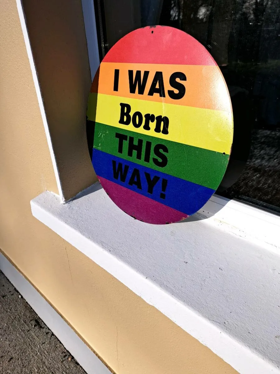 Born this  way  sign