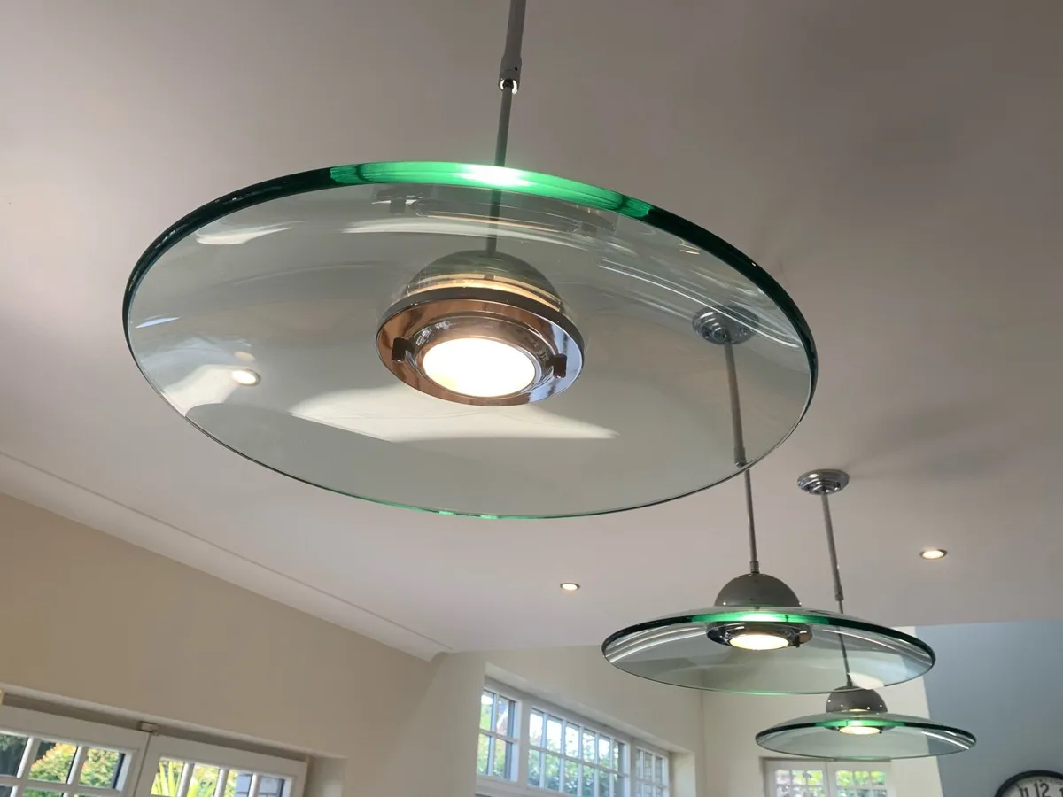 Three hemisphere pendant  island down lights - Image 4