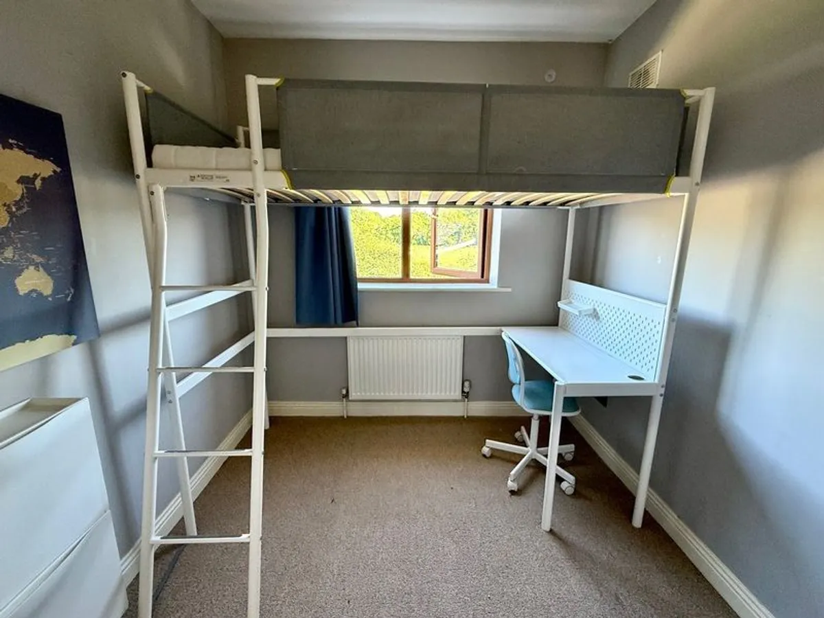 Ikea Loft Bed Vitval with desk and chair (included) - Image 2