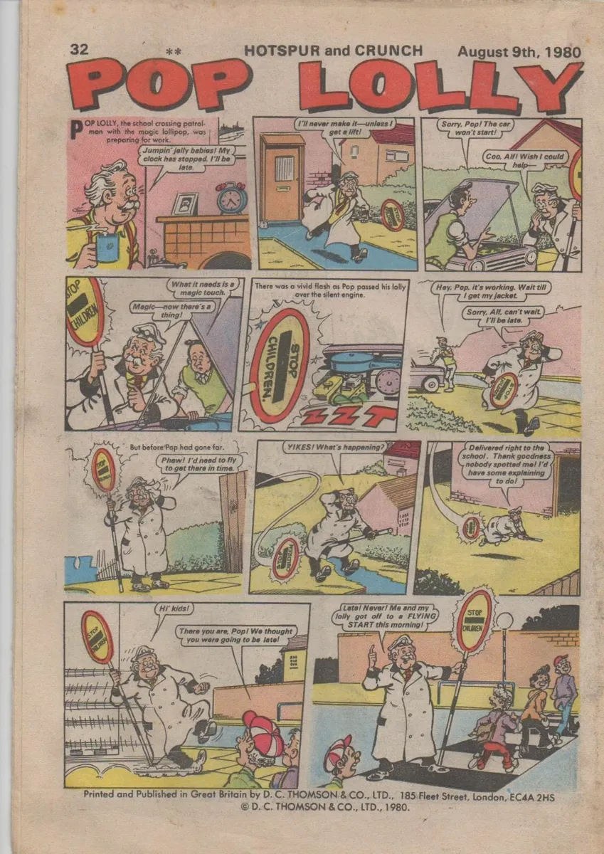 HOTSPUR & CRUNCH #1086 (9TH AUG 1980) DC THOMSON - Image 2