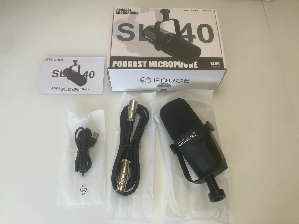 FDUCE SL40 Dynamic Podcast Microphone USB and XLR - Image 3