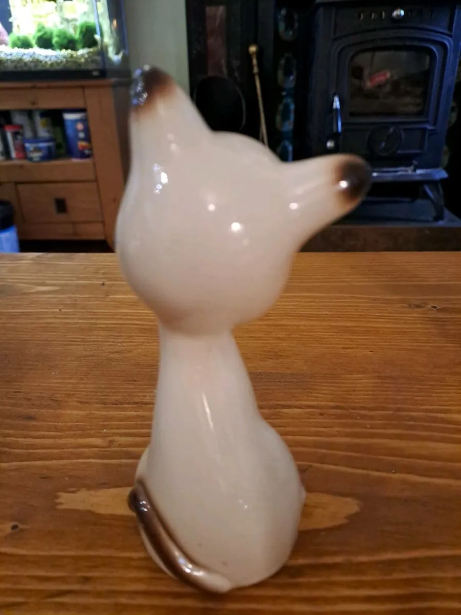 Vintage Saxony cat figurine - Image 3