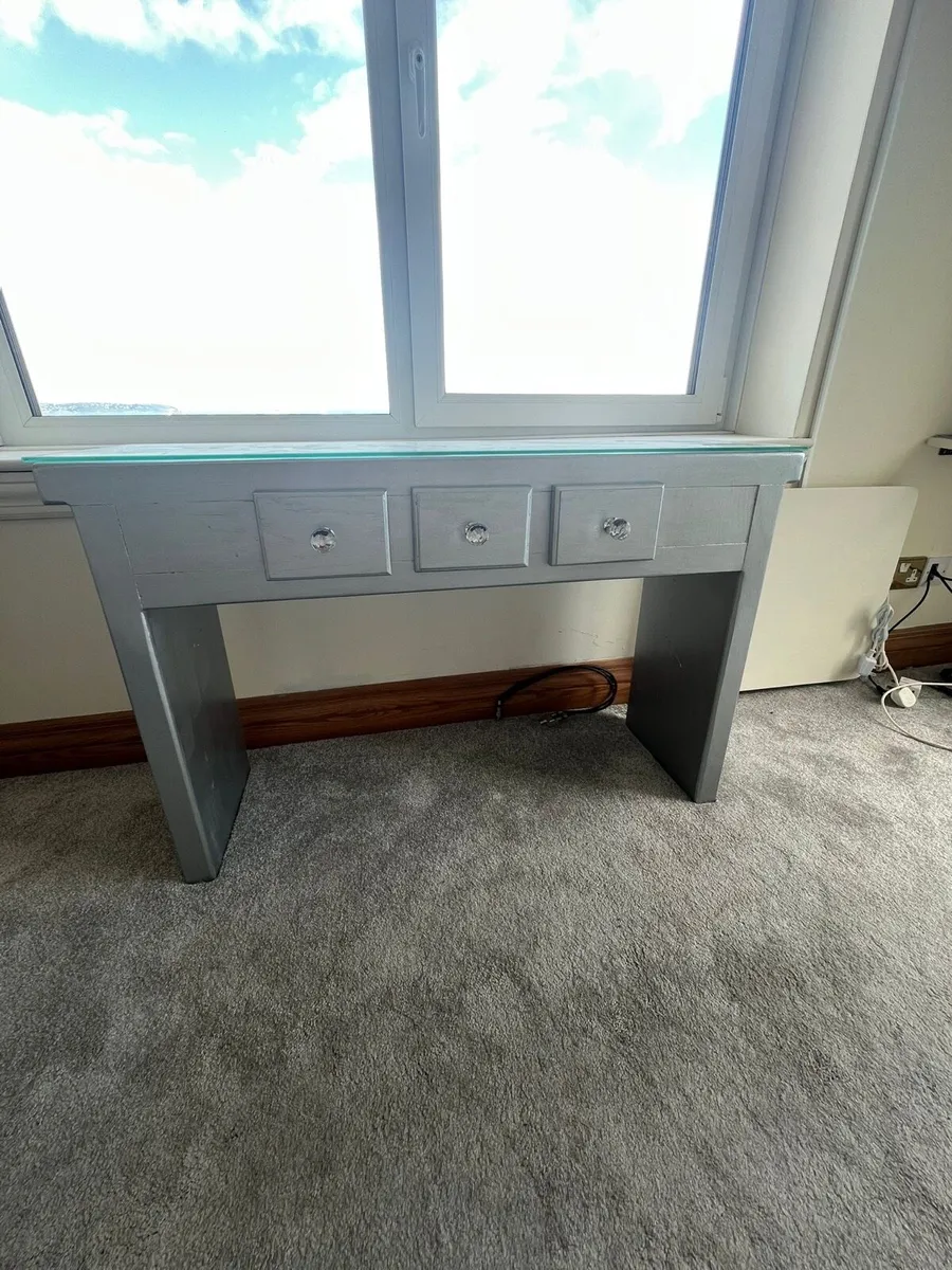 Bedside locker , table & matching table with dra - Image 2
