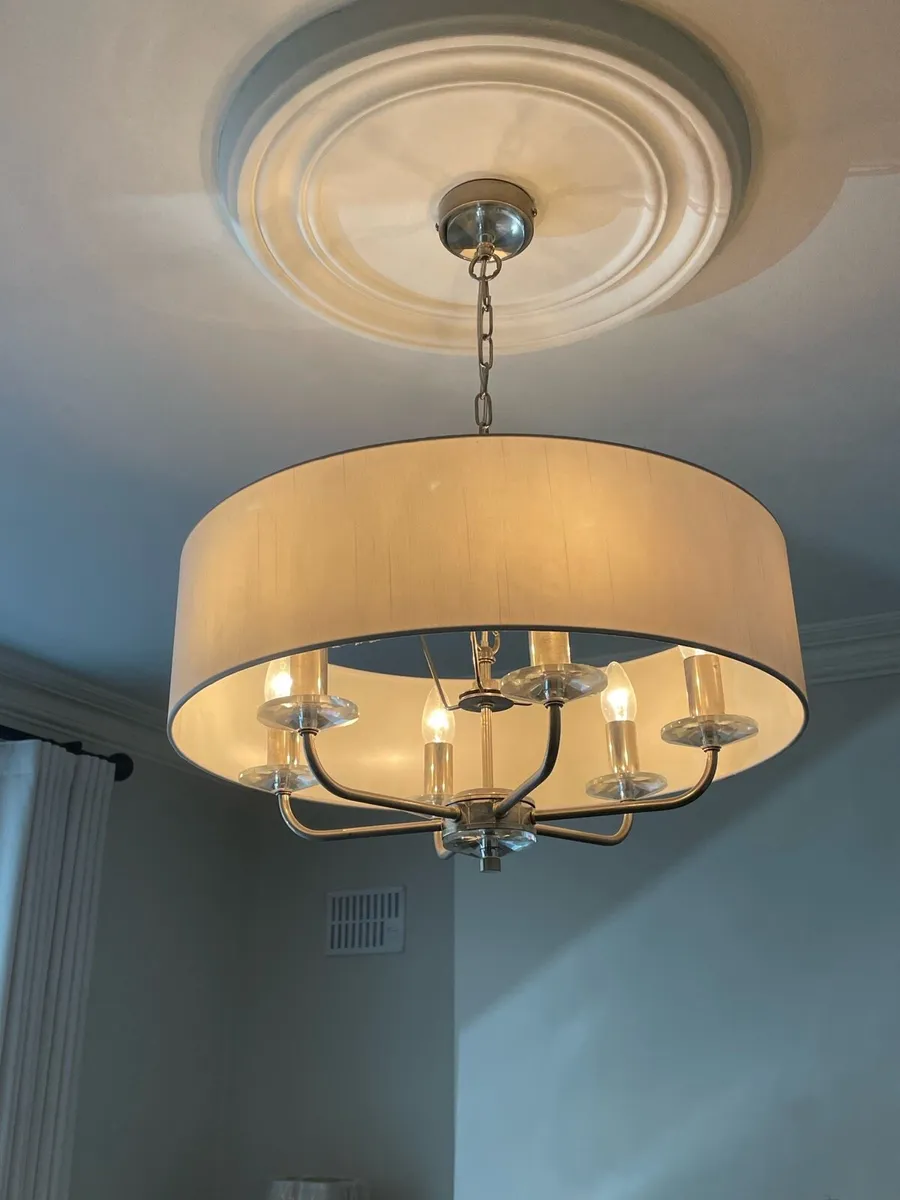 6 light pendant light -silver - Image 4