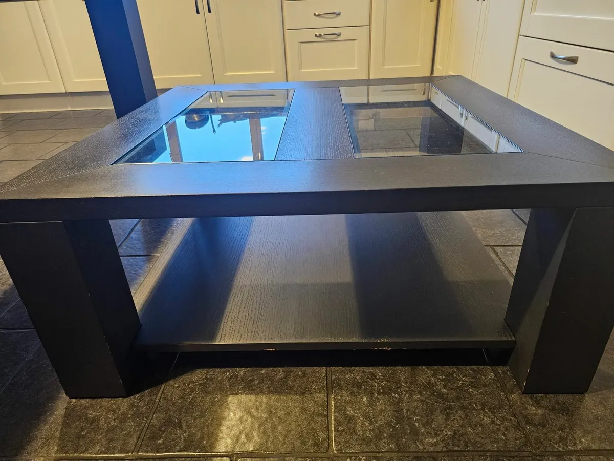 Wood &Glass Kitchen Table & Coffee Table - Image 3