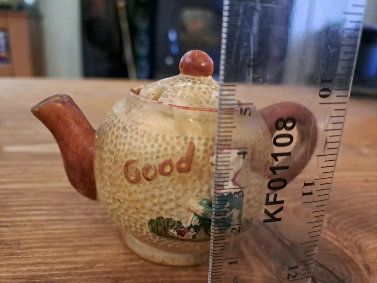 Vintage miniature teapot mustard pot - Image 4