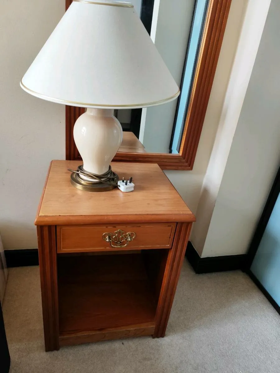 Free bedside table and decorative lamp - Image 1
