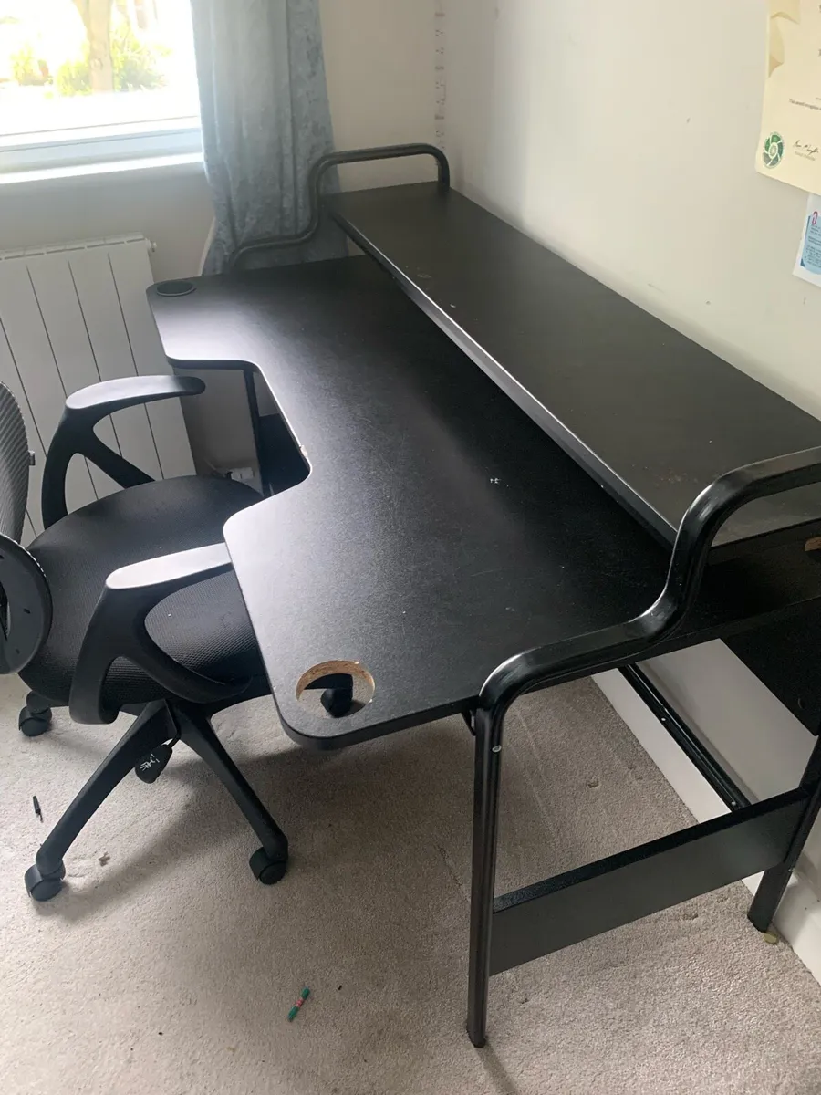 Gaming Desk Black - Image 1