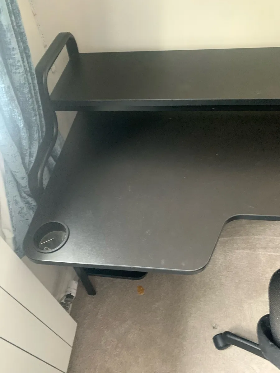 Gaming Desk Black - Image 2