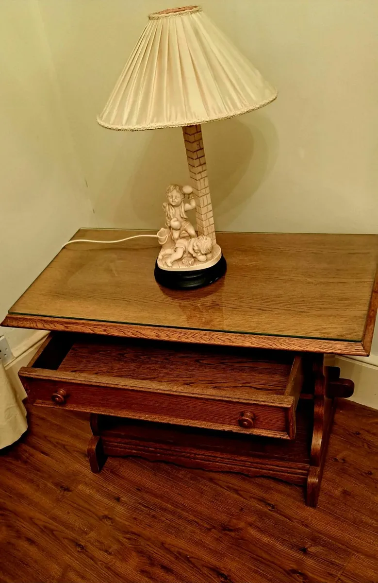 Oak Side Table - Image 1
