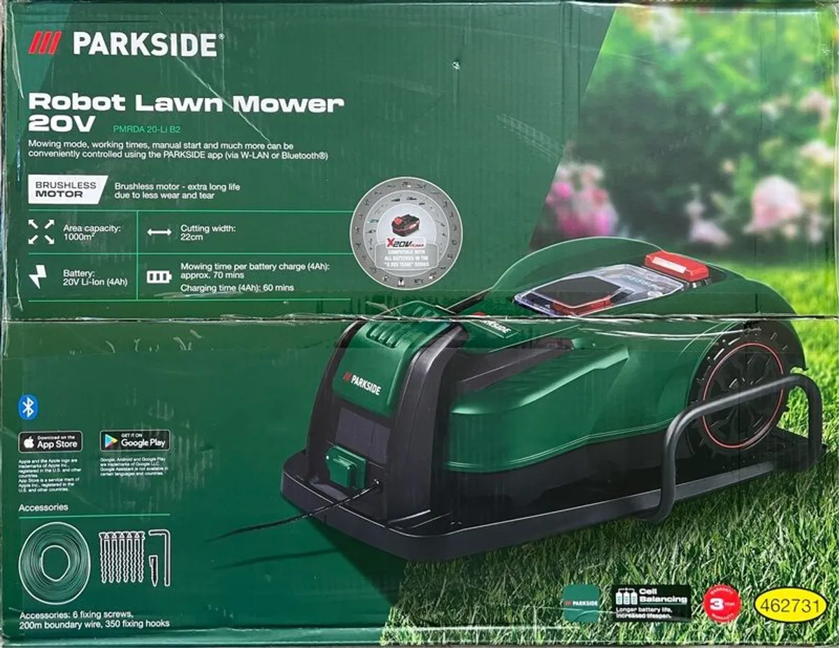 Parkside Lidl robot mower & garage - 1,000m2 - Image 2