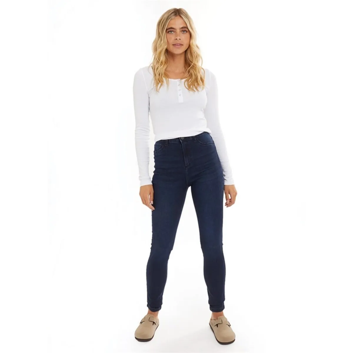Brand New High Waisted Jeans Size 8 - Image 1
