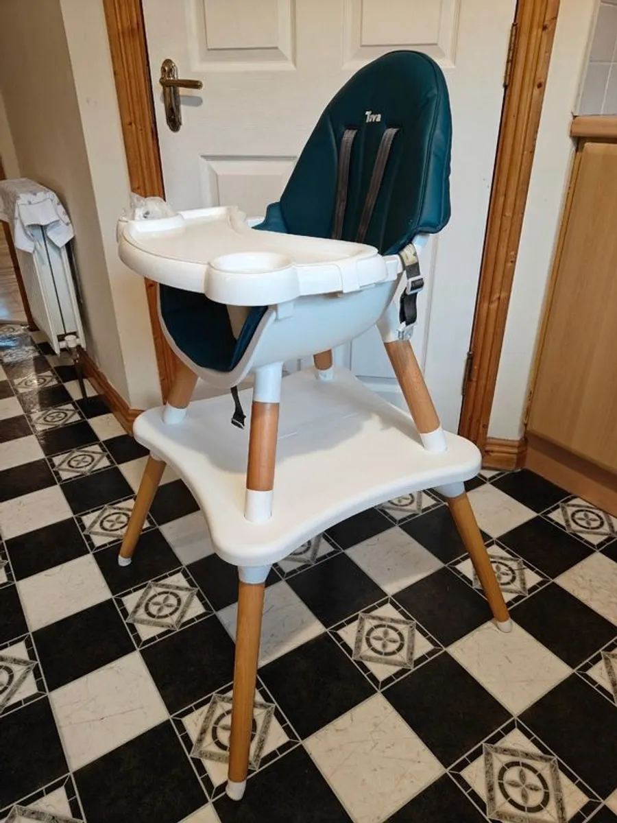 Tuva 2 in 1 High Feeding Chair to Chair and Coffee Table Set - Image 3