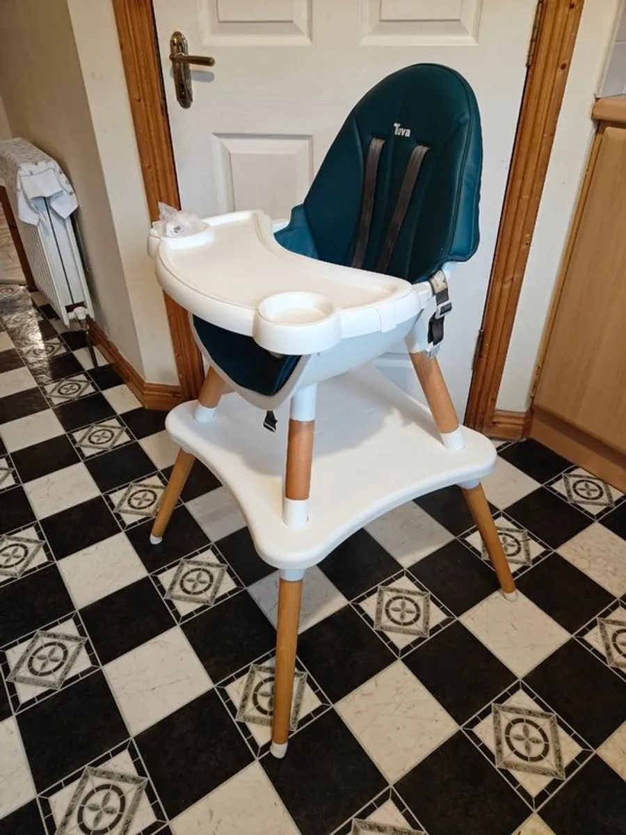 Tuva 2 in 1 High Feeding Chair to Chair and Coffee Table Set - Image 4