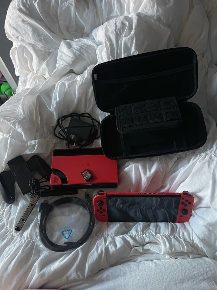 Nintendo Switch (OLED Model) Mario Red Edition - Image 1