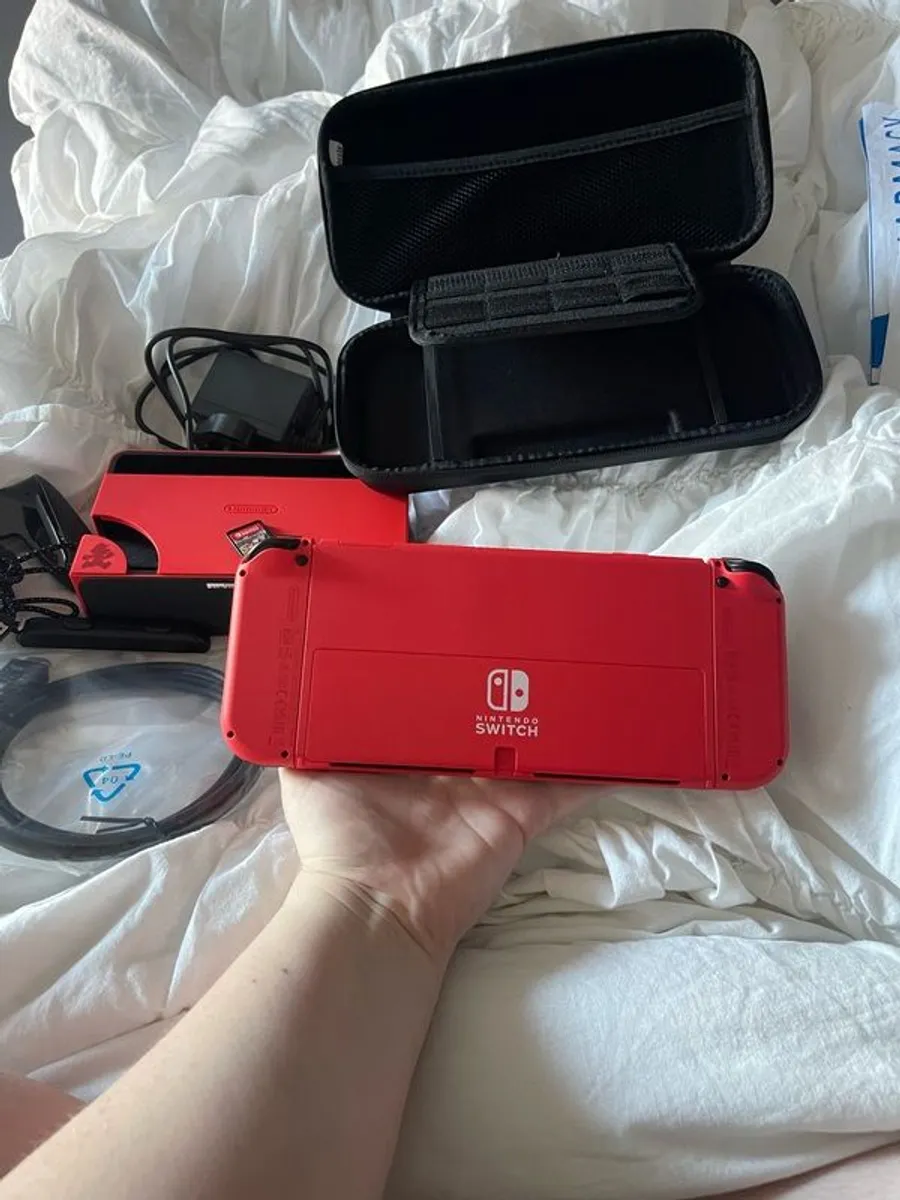 Nintendo Switch (OLED Model) Mario Red Edition - Image 3