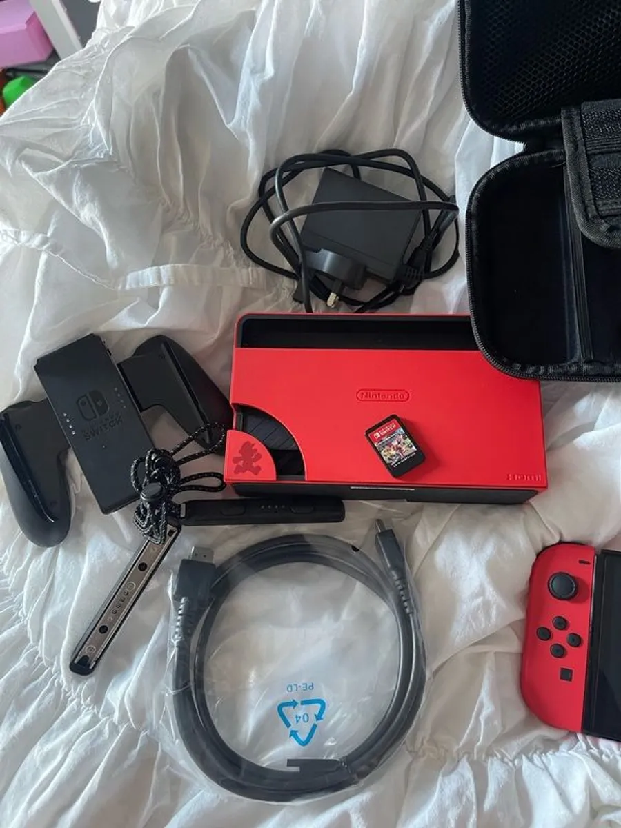 Nintendo Switch (OLED Model) Mario Red Edition - Image 4