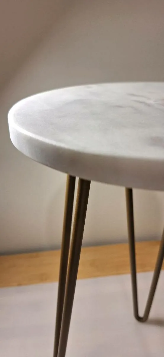 New Marble/Iron Plant Stand - Image 1