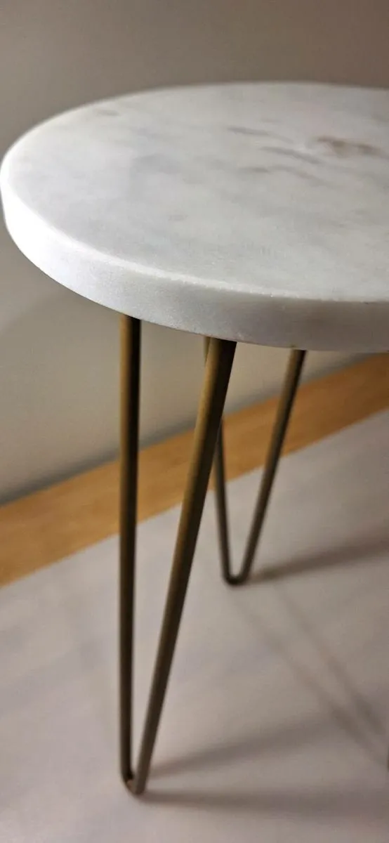New Marble/Iron Plant Stand H 37 cm - Image 2
