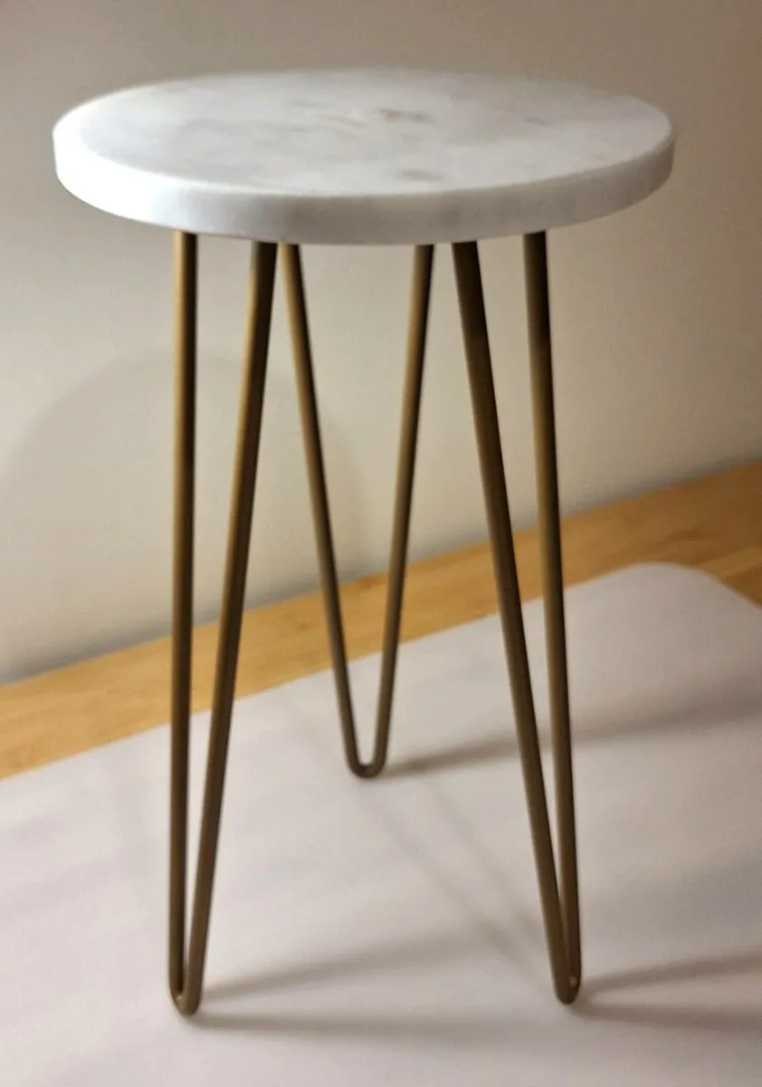New Marble/Iron Plant Stand - Image 2