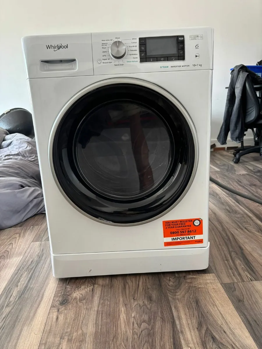 Whirlpool 6th Sense 10kg + 7kg Wash / Dry Machine - Image 2
