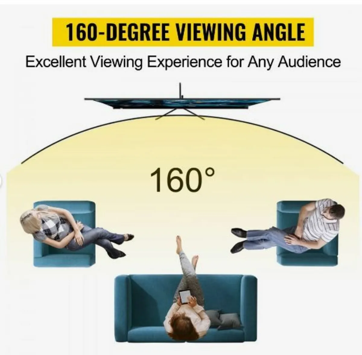 Tripod Projector Screen with Stand 100inch - Image 3