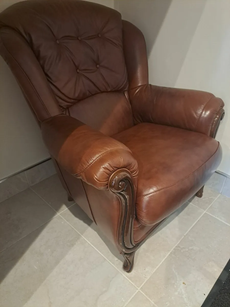 Leather Arm.Chair - Image 4