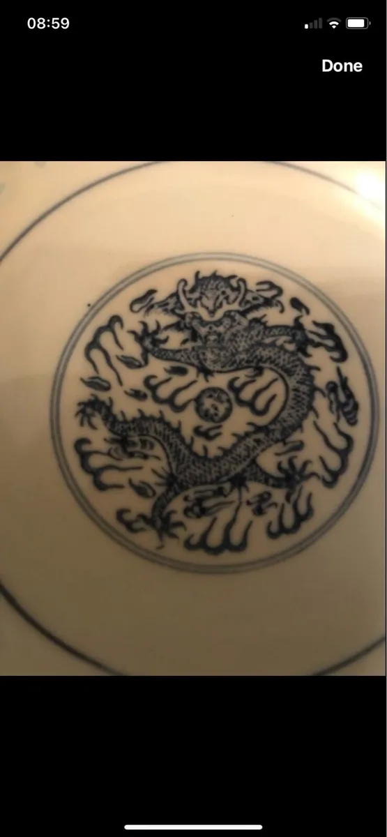 Antique Chinese Fine Porcelain Rice Dish - Image 1