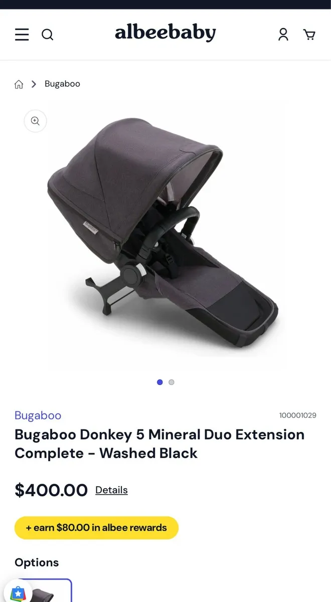 Bugaboo Donkey extension kit in Swords