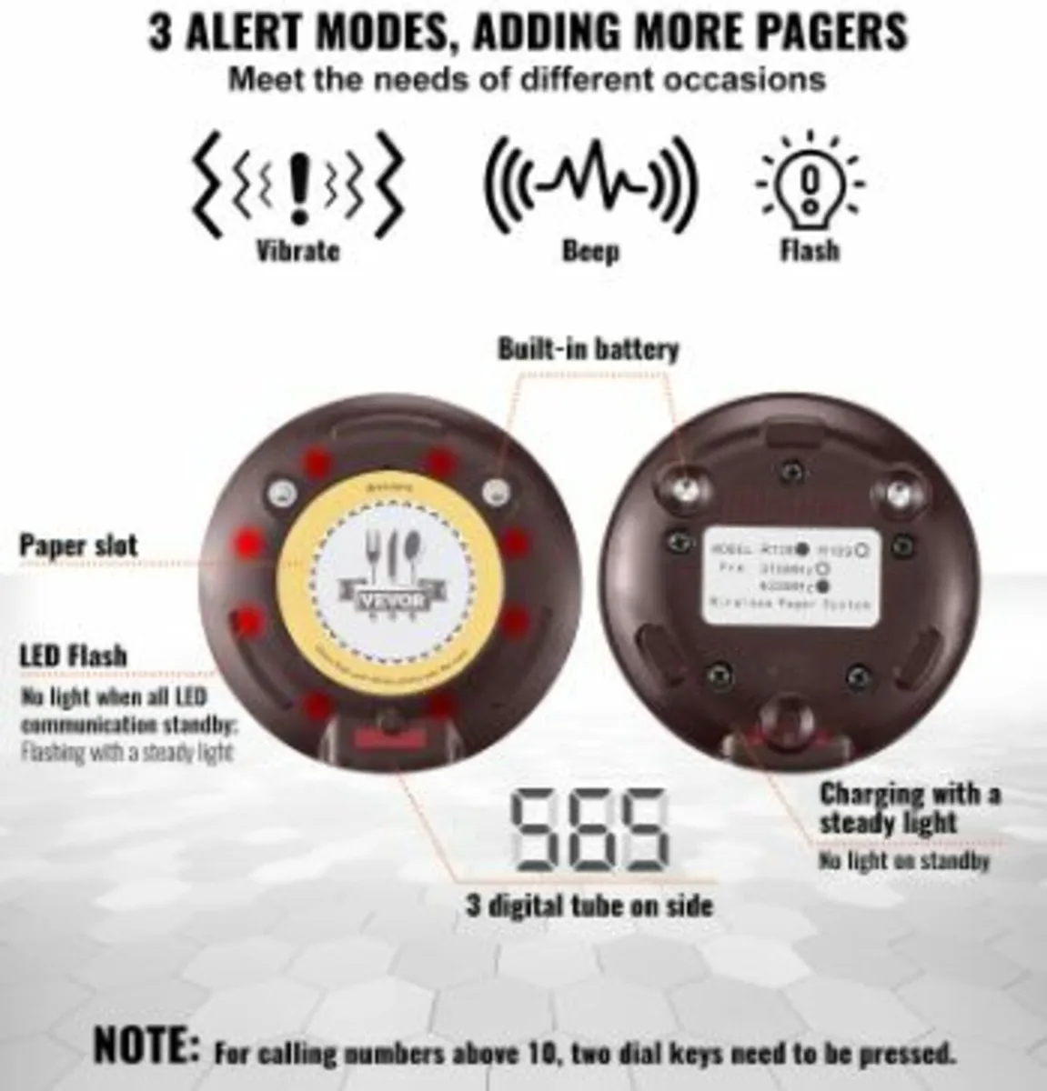 Restaurant Wireless Pager System 20 Call Coasters - Image 4