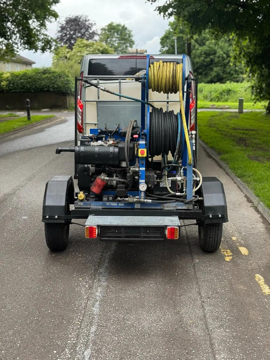 Drain cleaner/power washer on trailer - Image 3