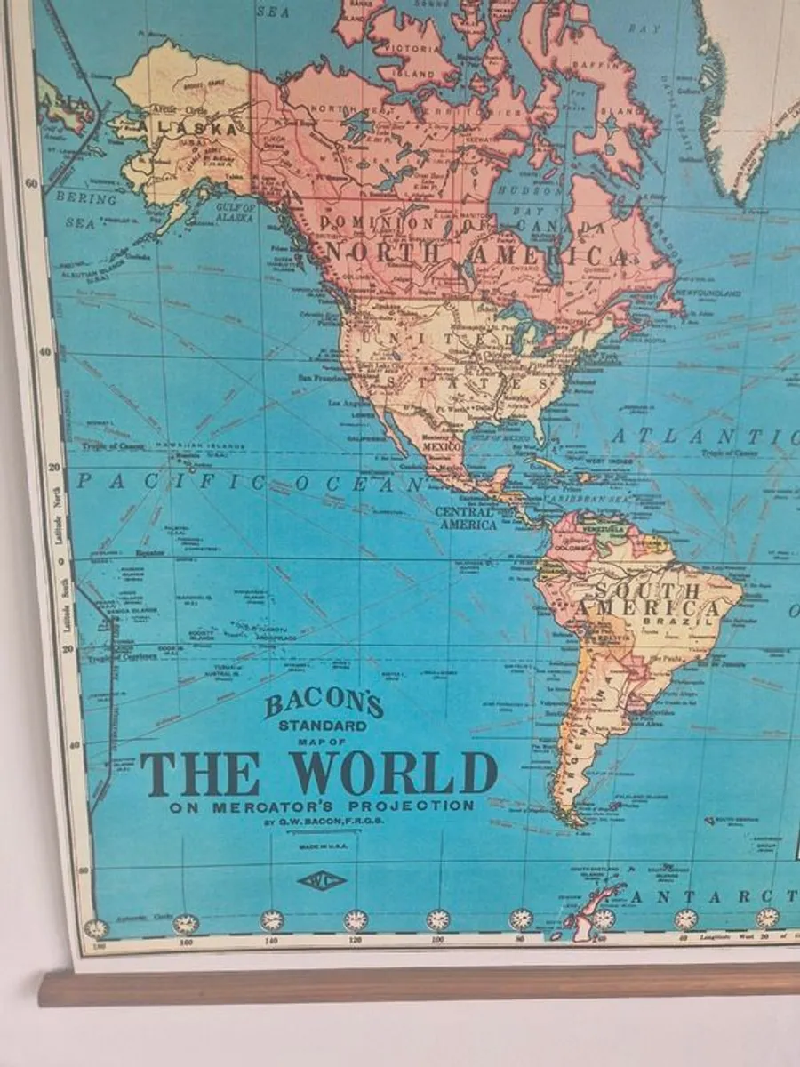 Vintage world map - Image 1