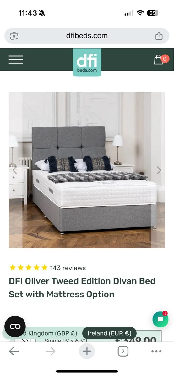 Single Bed and mattress - Image 3