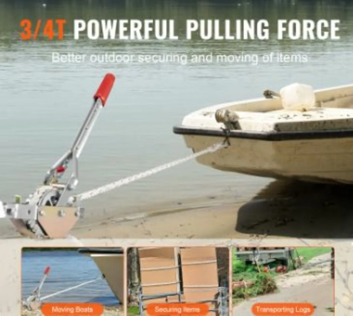 Rope Puller, 3/4 Ton (1,653 lbs) Pulling Capacity - Image 2