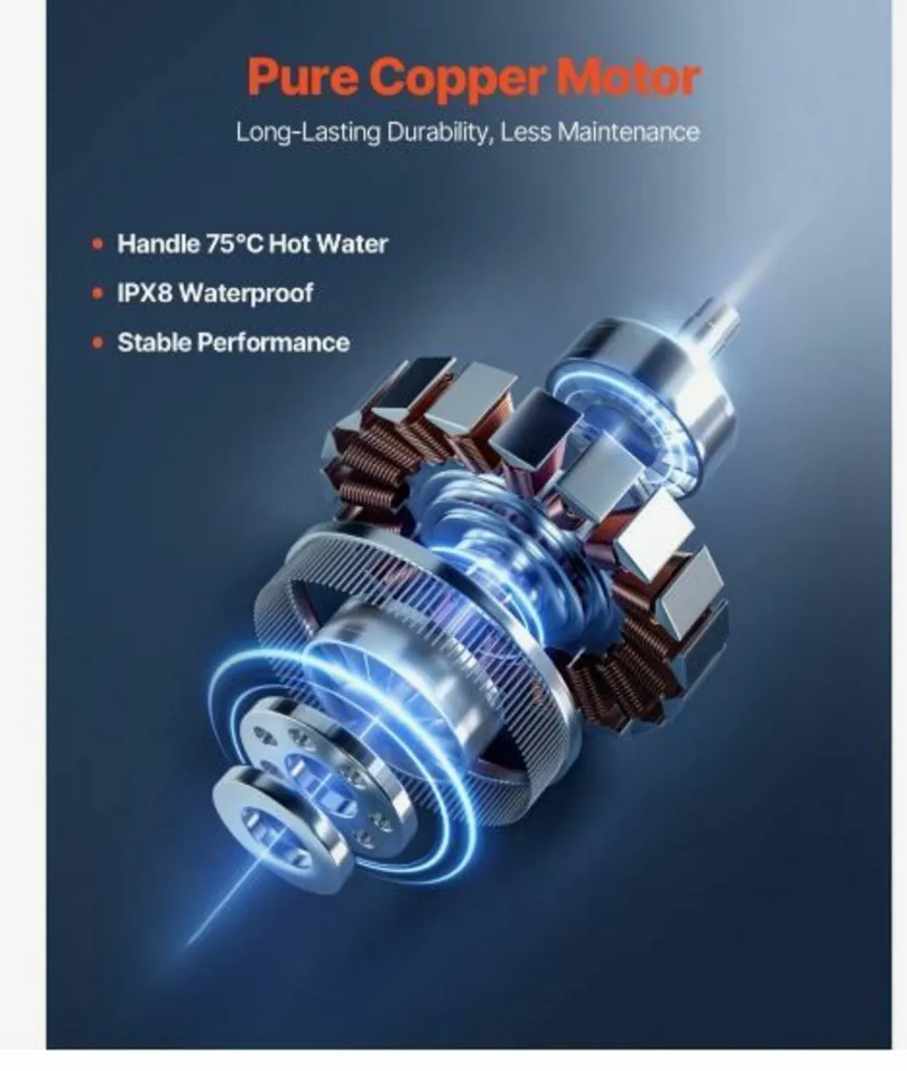 Macerator Pump, 500W, 6600 L/h Flow - Image 3