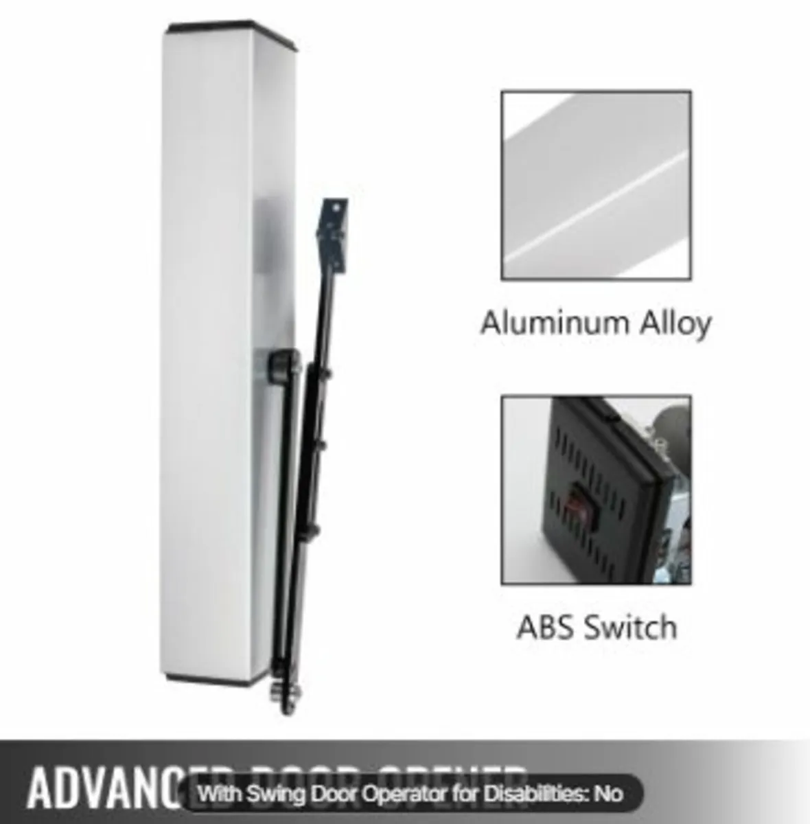 22 Lbs Electric Door Opener Closer 110-240V Automa - Image 2