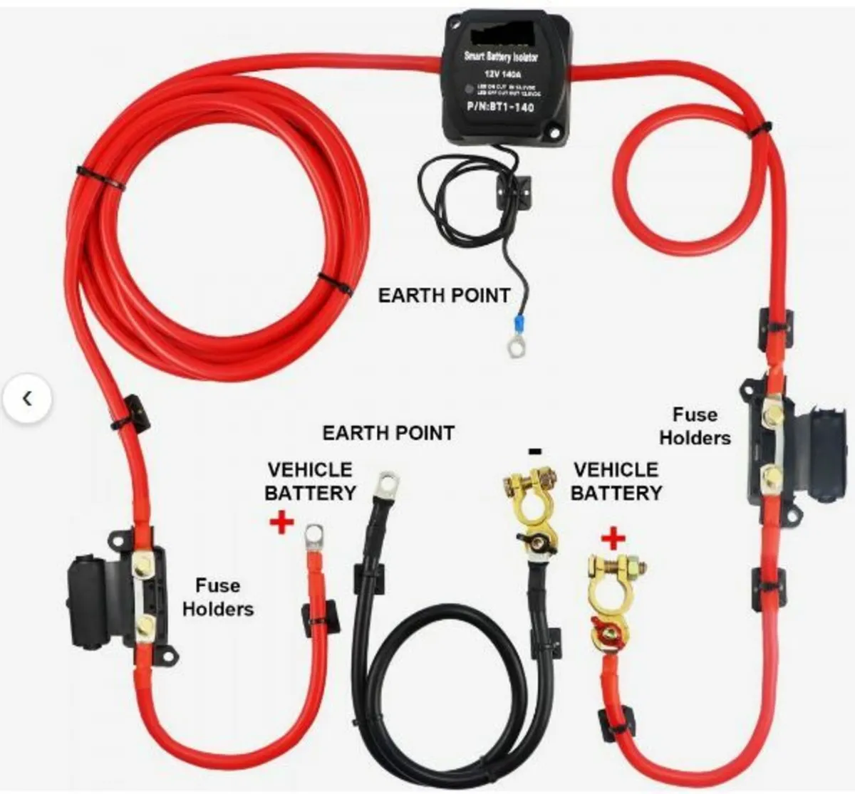 Split Charge Relay Kit, 2mtr 12V - Image 4
