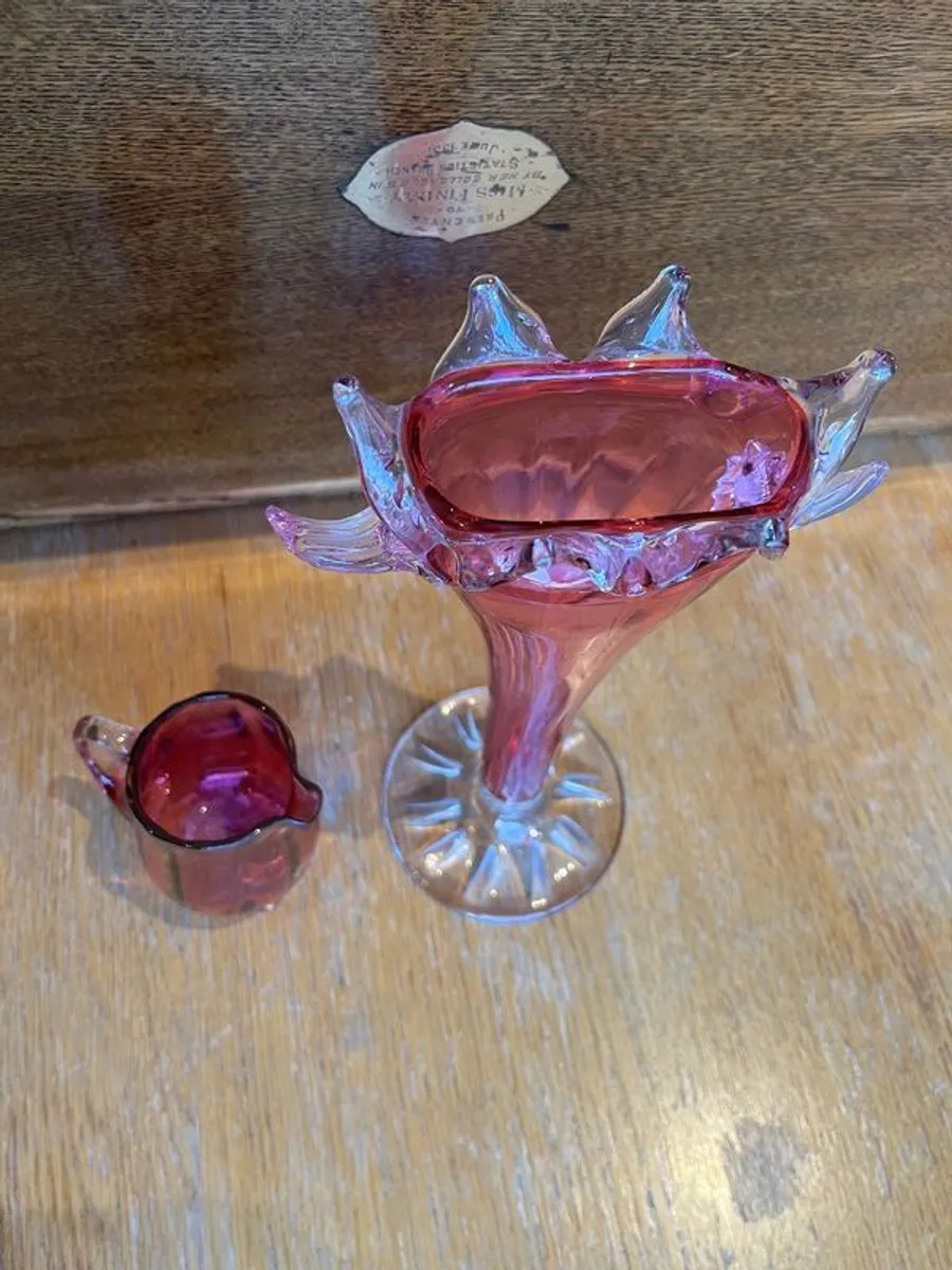 Collection of Handblown Art Glass Vases & Jugs Vintage & Unique Pieces - Image 3