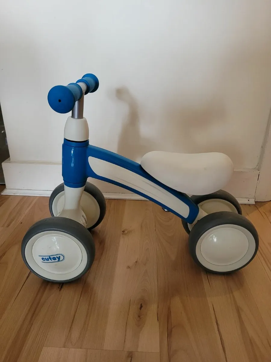 QPlay Cutey Balance Bike – Blue - Image 1